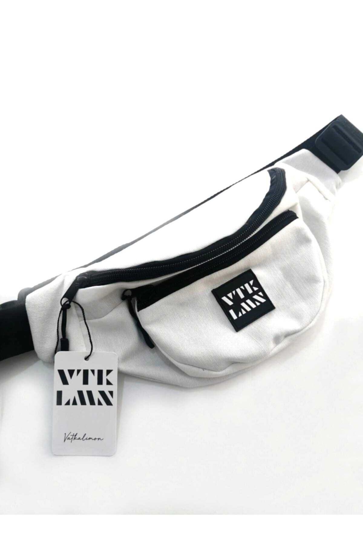 حقيبة خصر Vatkalimon لون أبيض