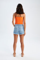 جينز Defacto لون أزرق