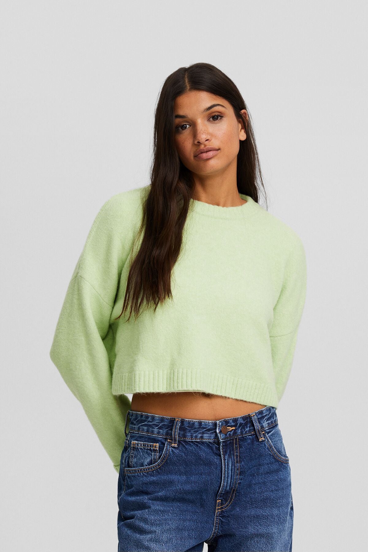 كنزة Bershka لون أخضر