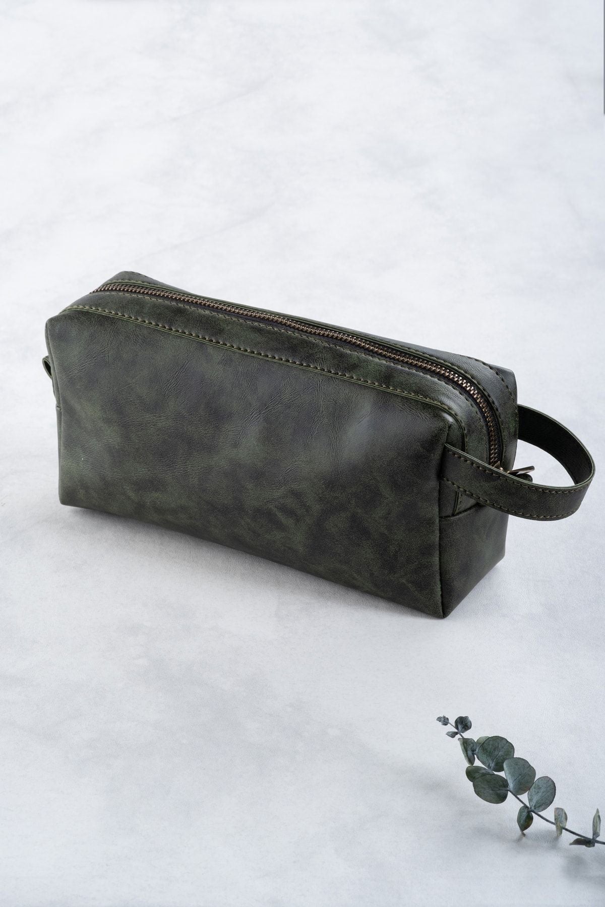 حقيبة يد dk leather لون أخضر