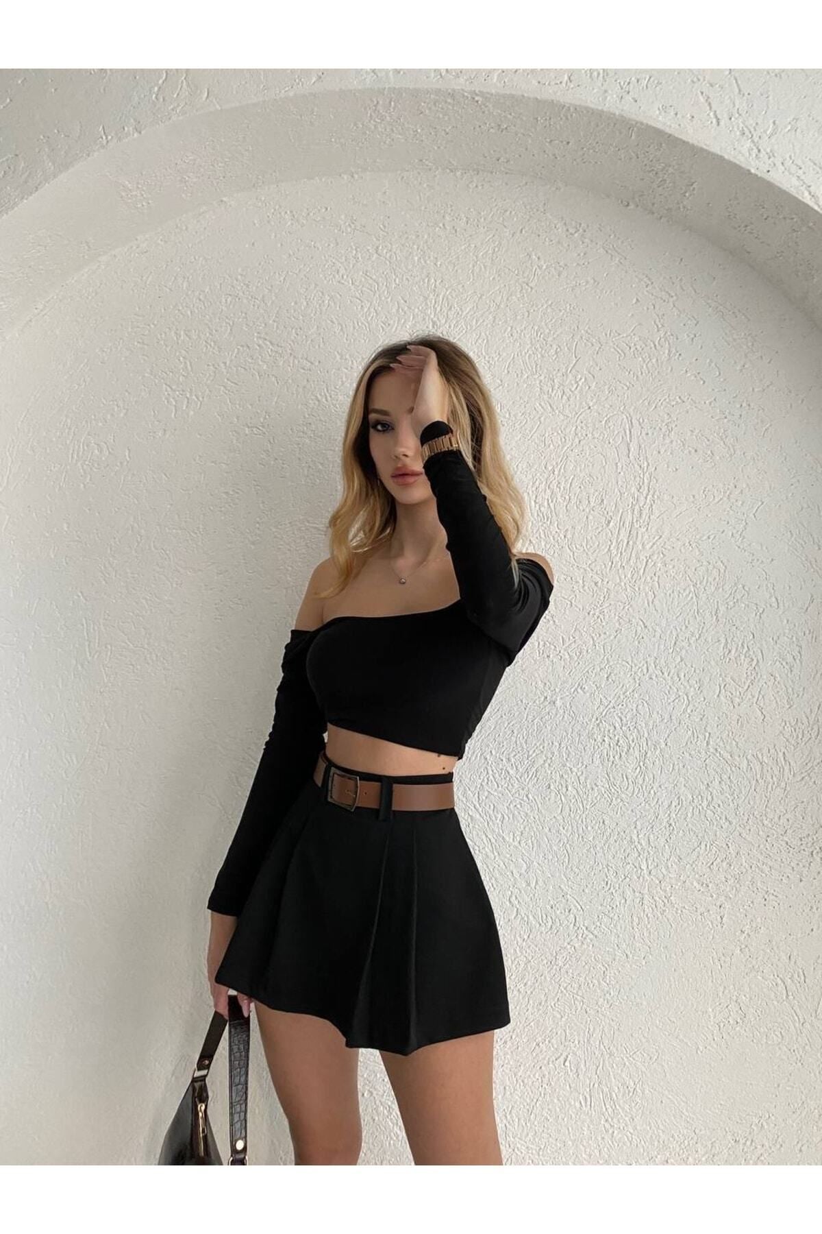 تنورة LB Laluna Butik لون أسود