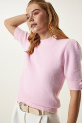 بلوزة Happiness İstanbul لون أزرق غامق