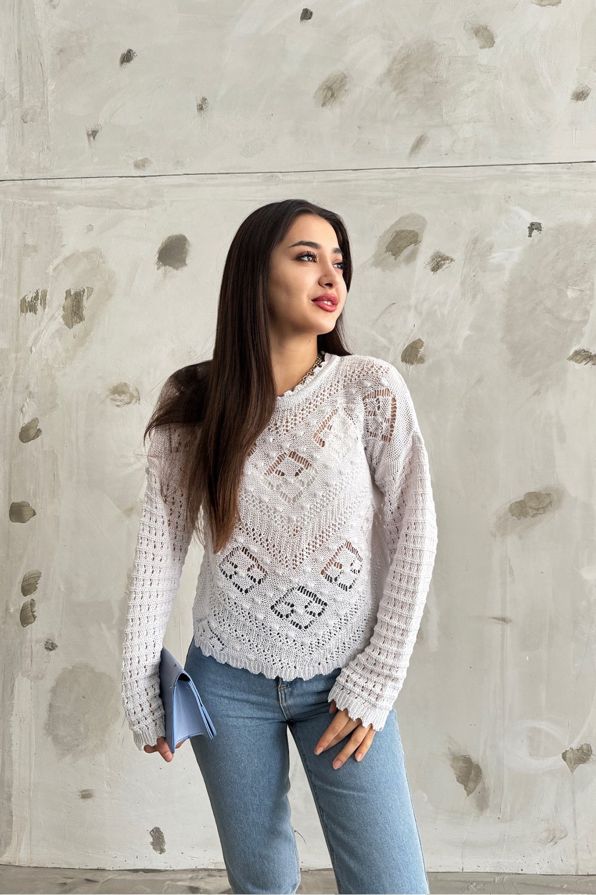 بلوزة Cistern İstanbul لون أبيض