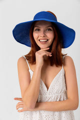 قبعة Luminos Butik لون أزرق غامق
