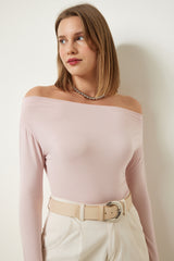 بلوزة Happiness İstanbul لون زهري