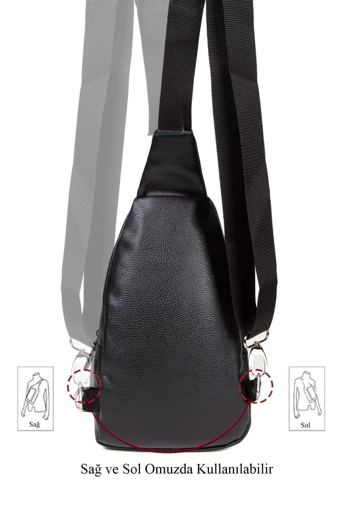 حقيبة كتف Av A Dos لون أسود