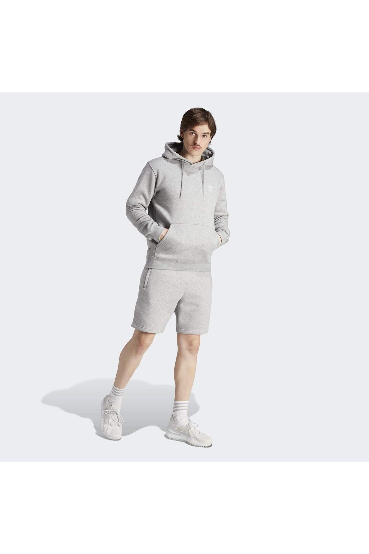 هودي adidas لون رمادي