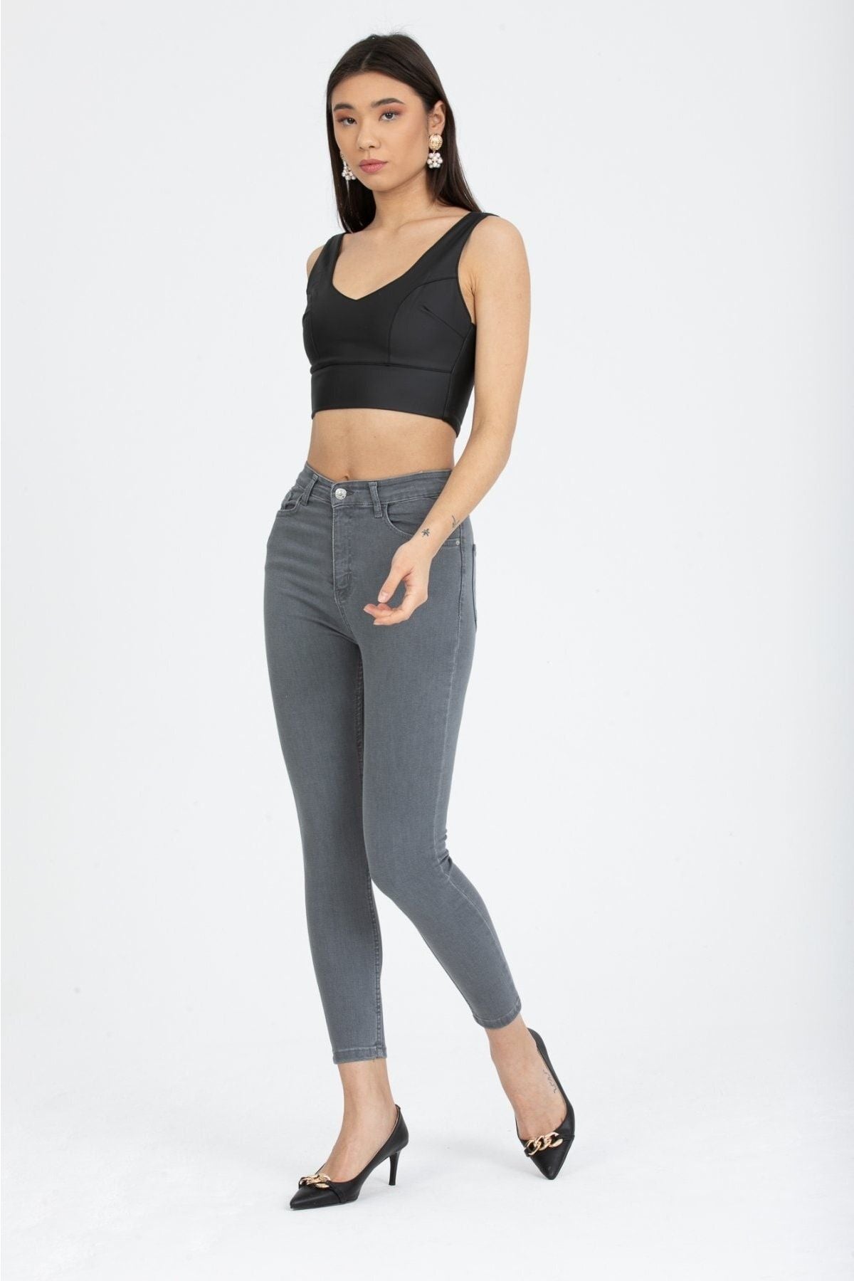 جينز Ramrod لون رمادي