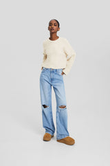 كنزة Bershka لون بيج