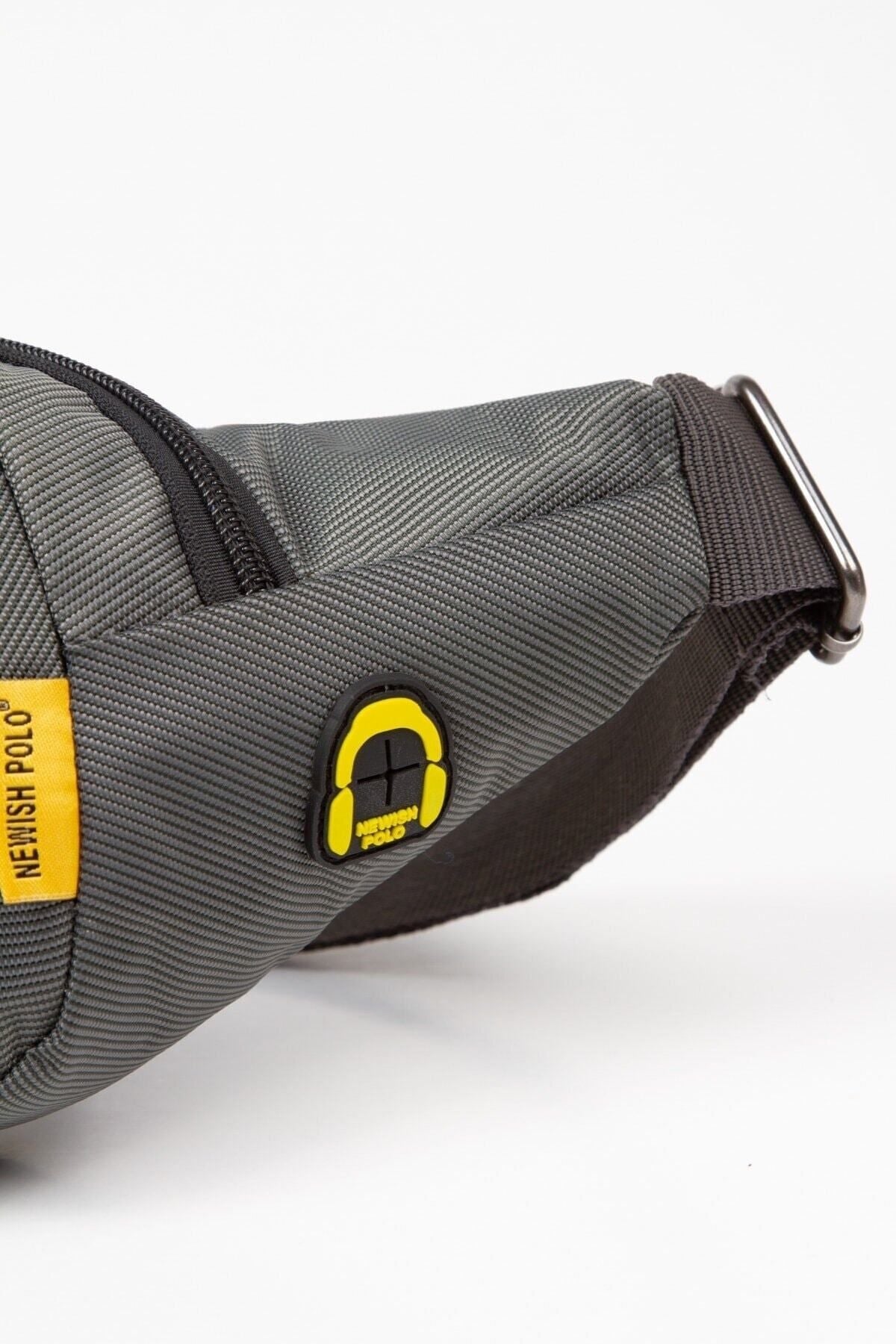 حقيبة خصر Newish Polo لون رمادي