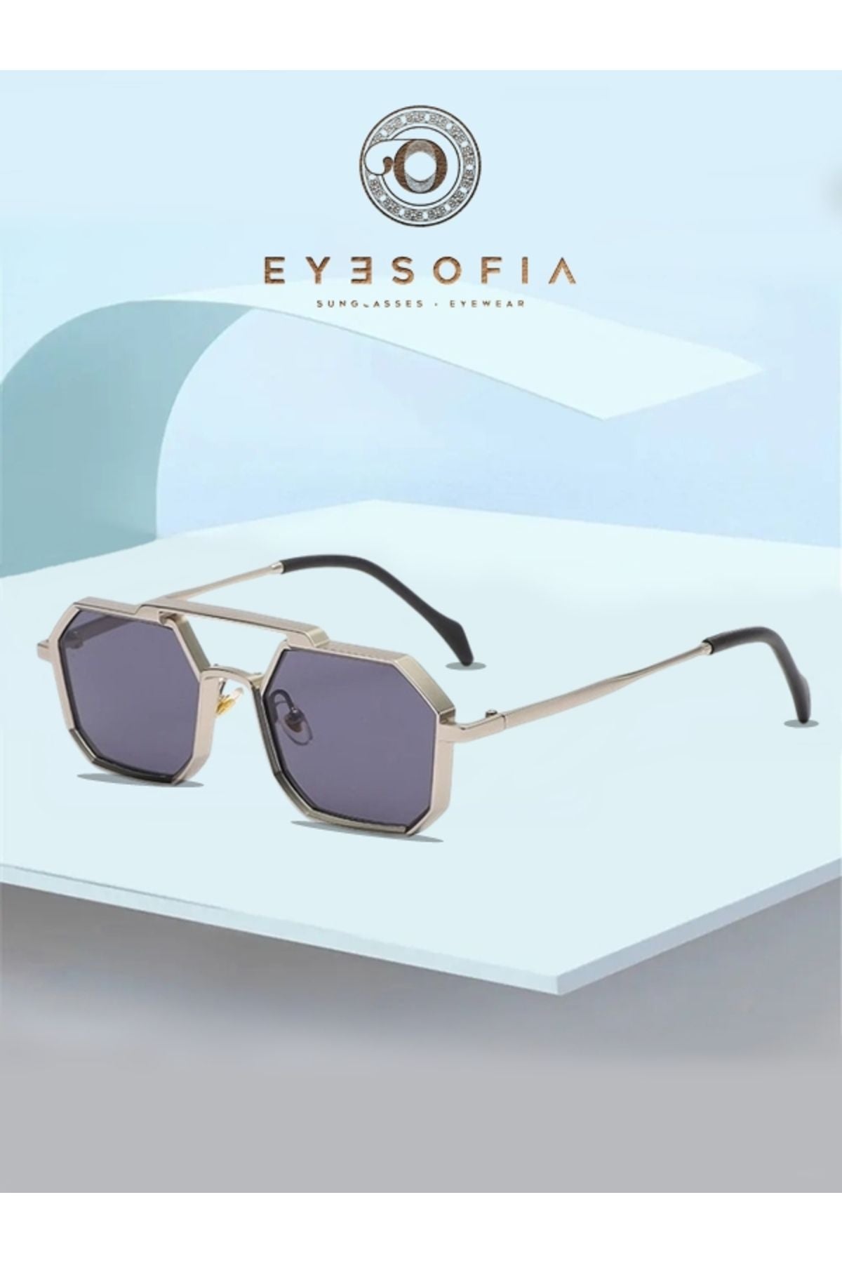 نظارة شمسية Eyesofia لون فضي