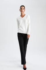 كنزة Defacto لون بيج فاتح