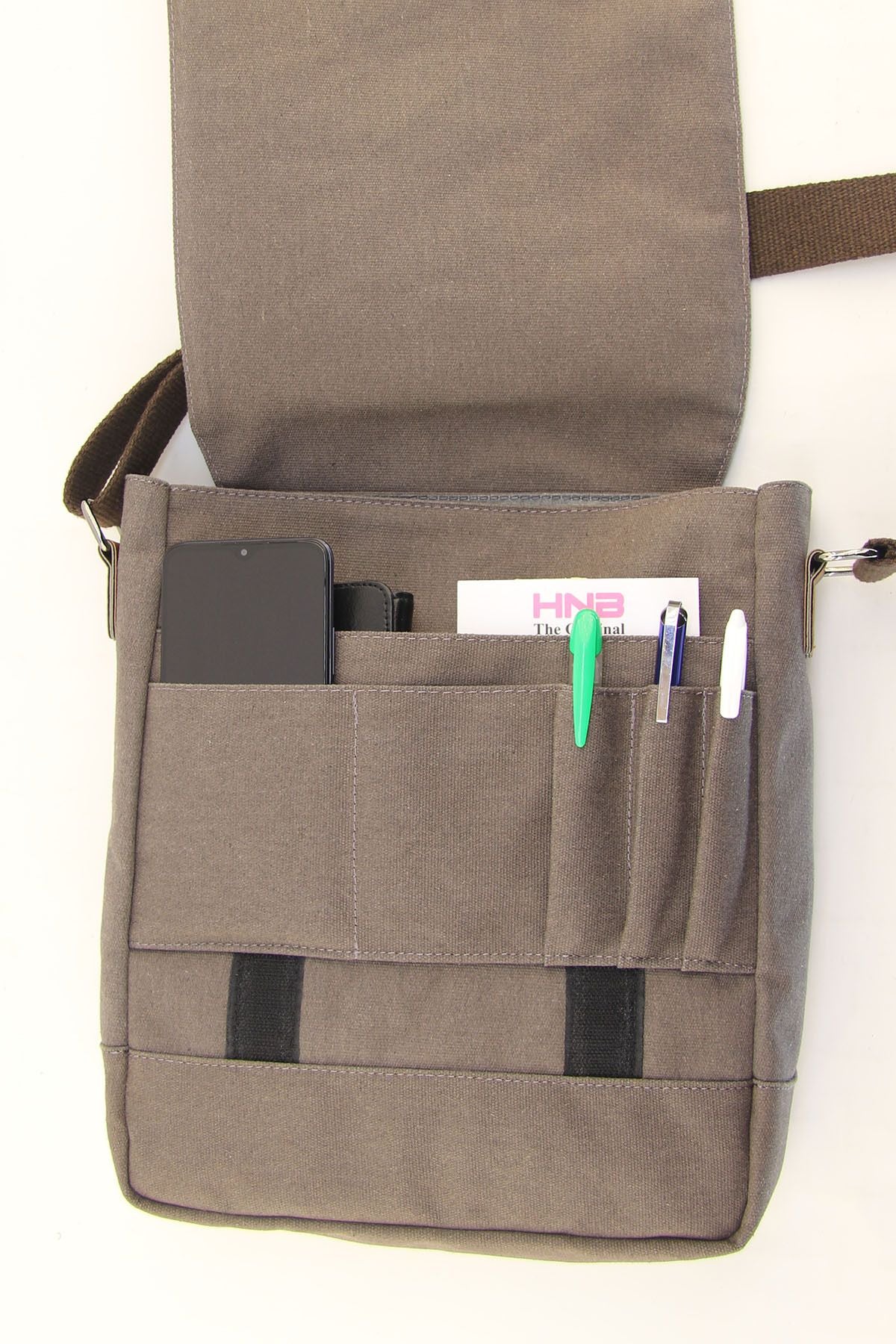 حقيبة كتف عملية HNB لون بني