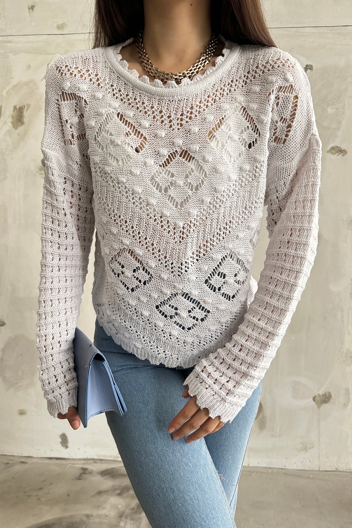 بلوزة Cistern İstanbul لون أبيض