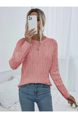 كنزة AQE FASHION لون زهري