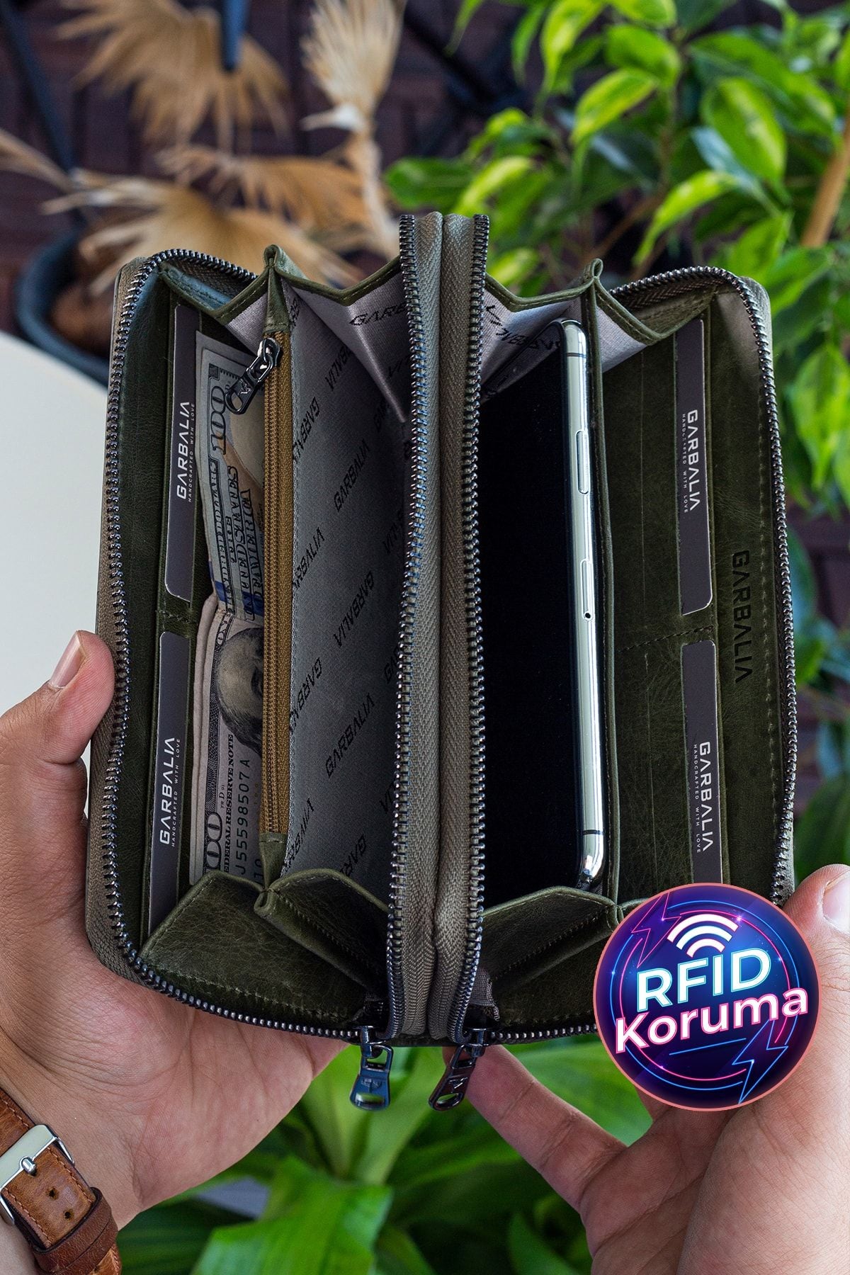 محفظة Garbalia لون أخضر