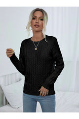 كنزة AQE FASHION لون أسود