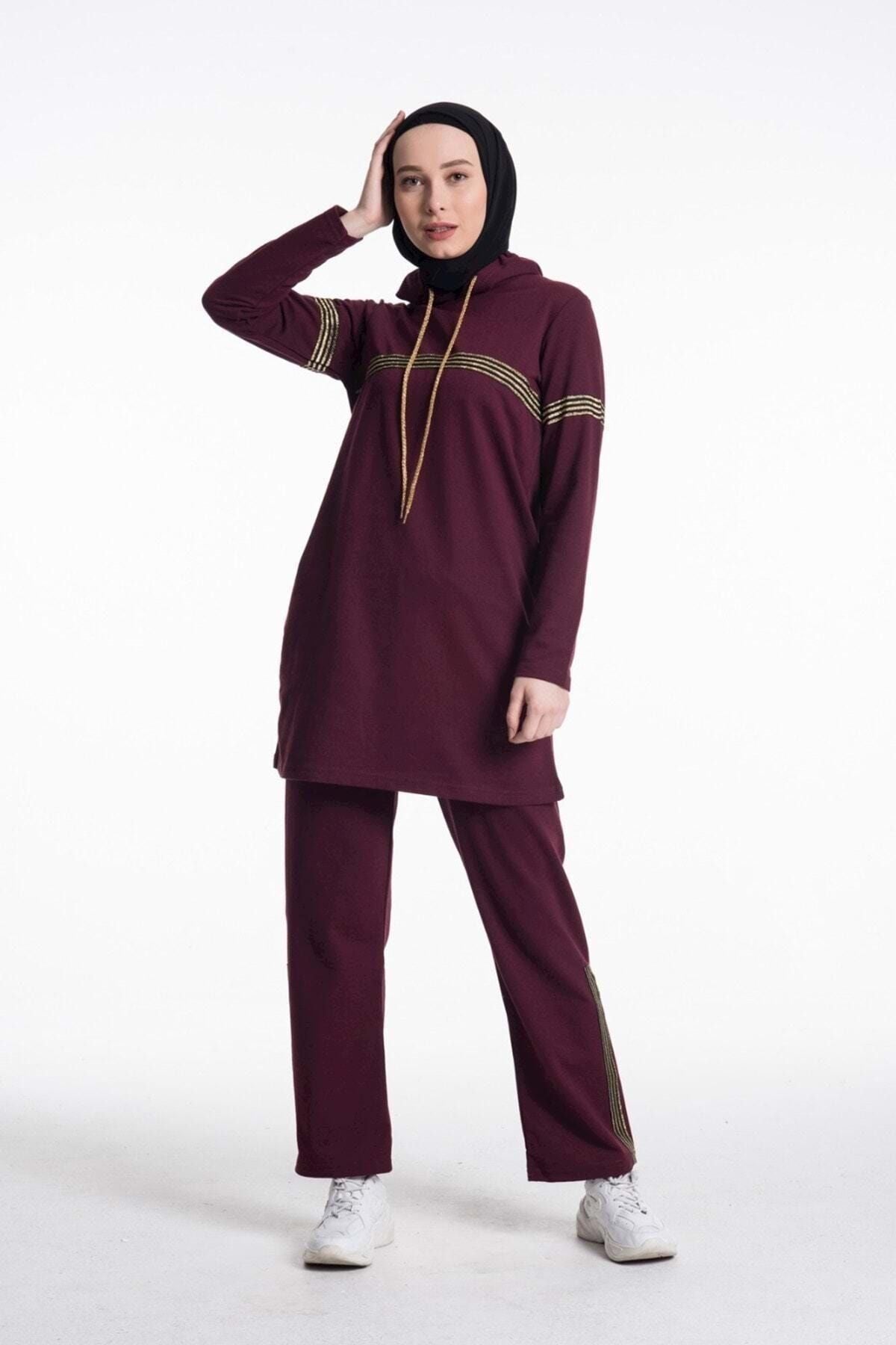 طقم رياضي CNG MODA لون بوردو