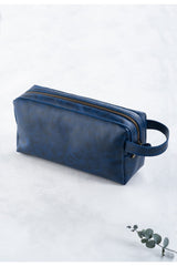 حقيبة يد dk leather لون أزرق غامق