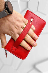 محفظة VANİLLA لون أحمر