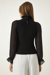 بلوزة Happiness İstanbul لون أسود