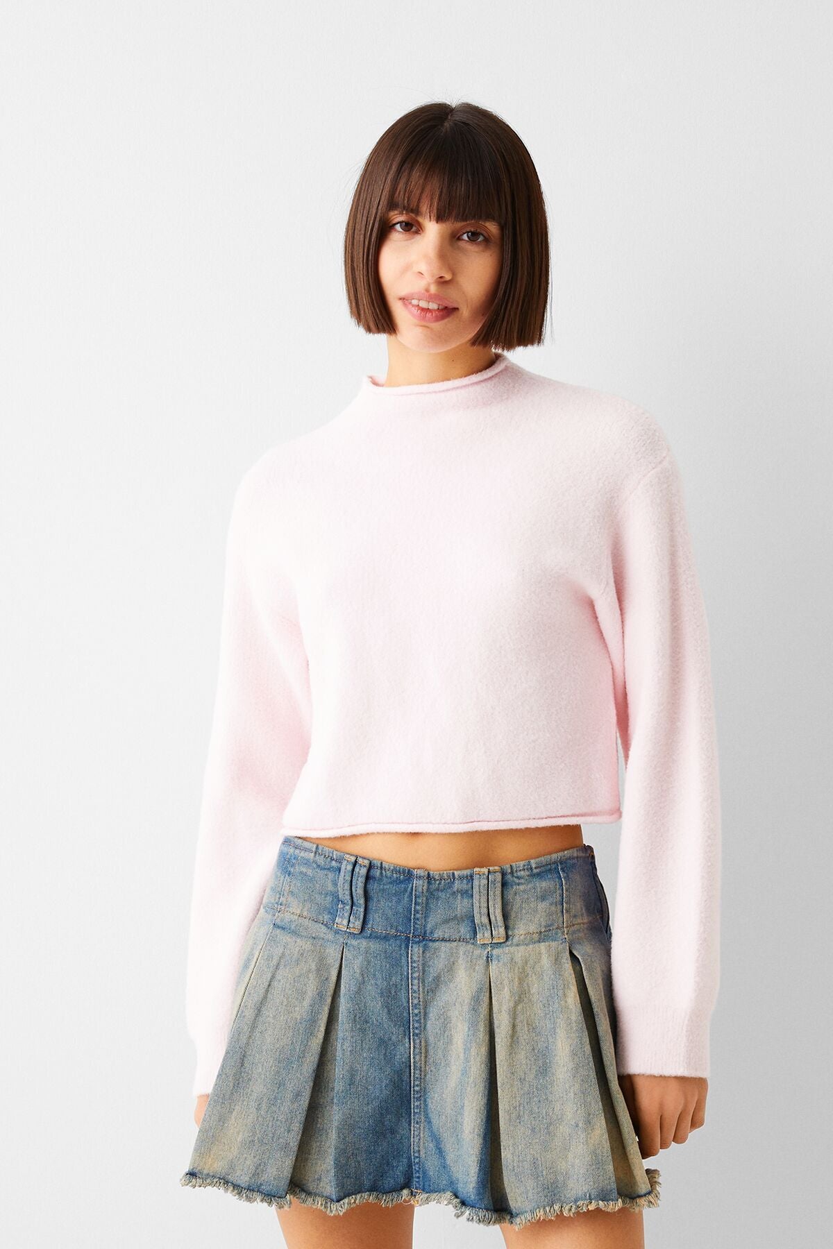 كنزة Bershka لون زهري