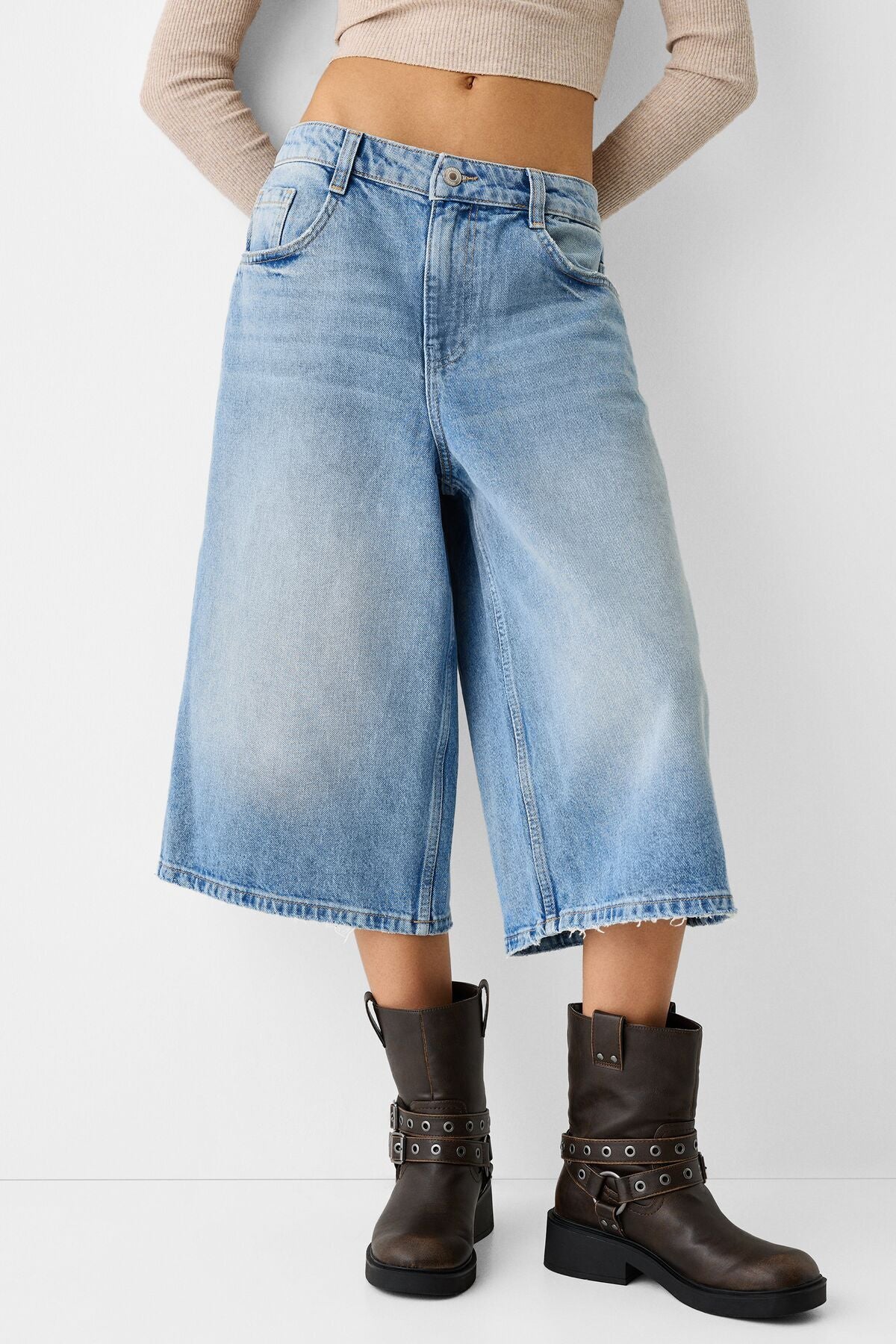 شورت Bershka لون أزرق