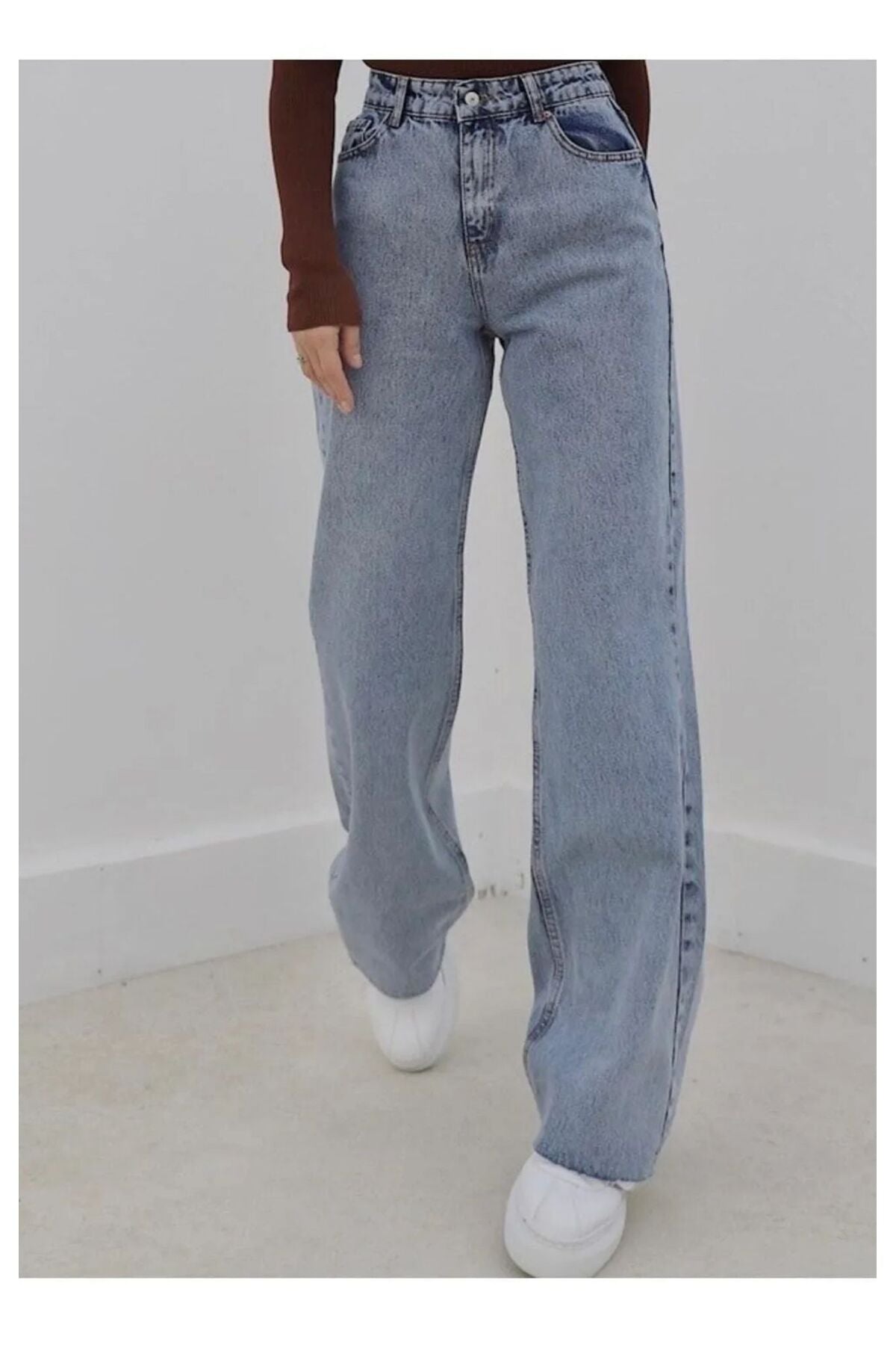 جينز LAMİRAMOOD لون أزرق