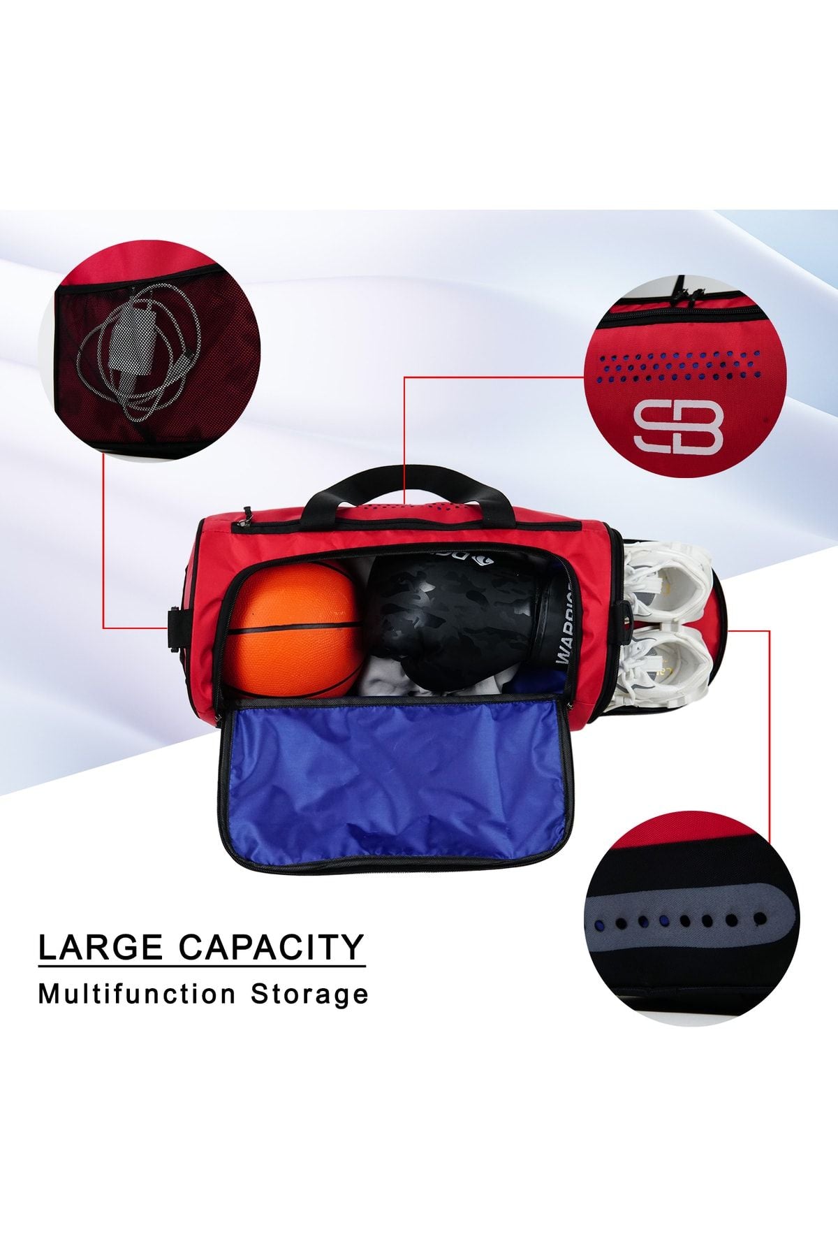 حقيبة رياضية Solo Bag لون أحمر