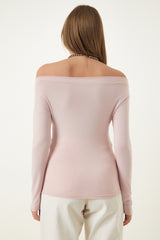 بلوزة Happiness İstanbul لون زهري