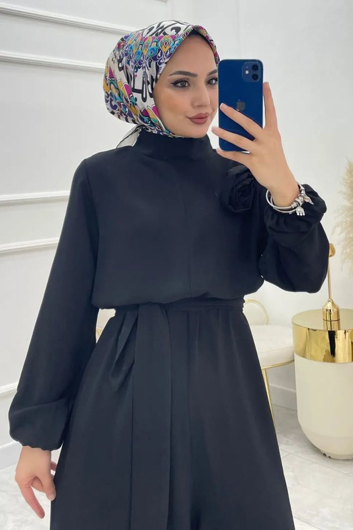 قفزة الحجاب Neşeli Butik لون أسود