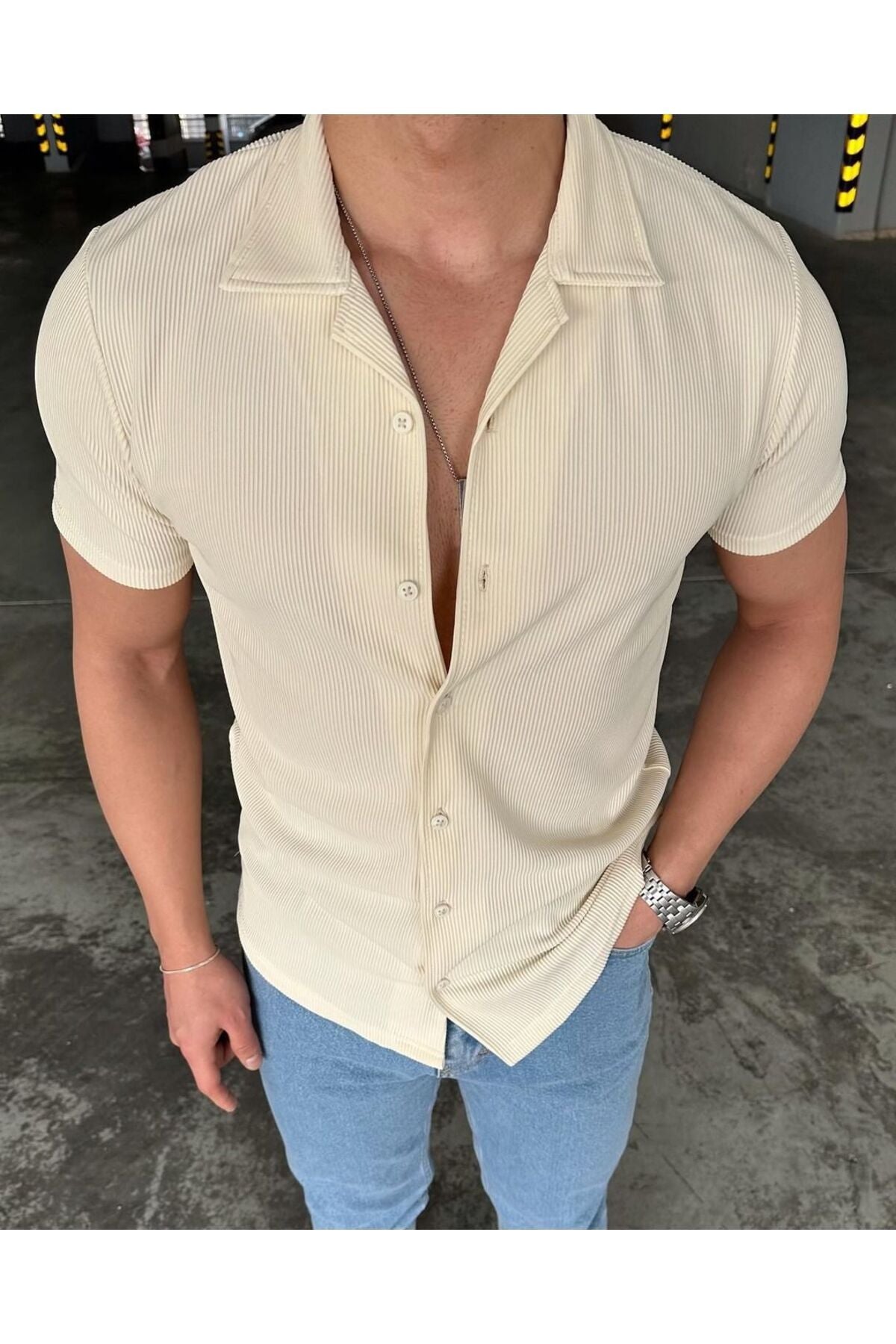 قميص efraim giyim لون بيج
