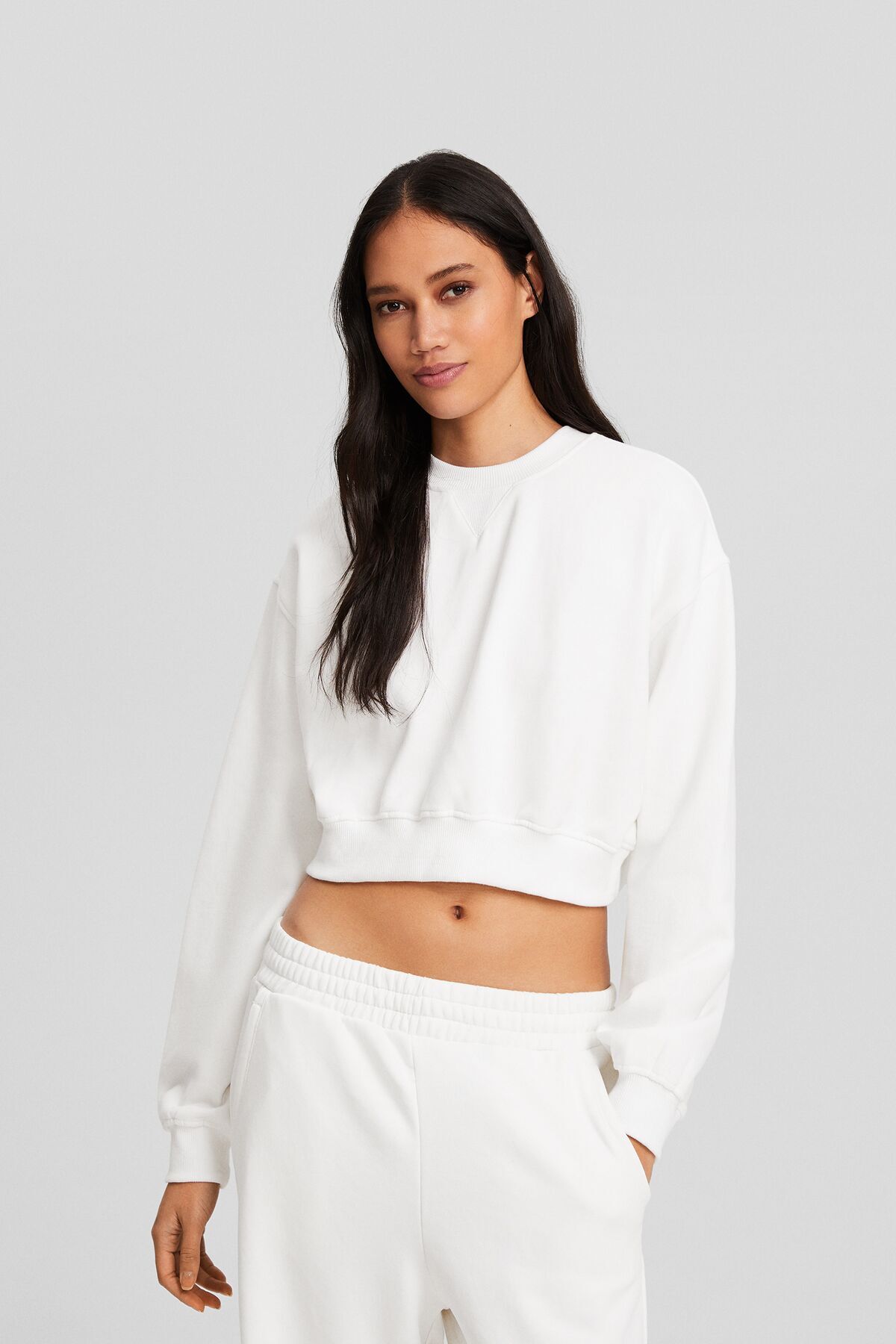 هودي Bershka لون أحمر