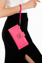 محفظة NEWISH POLO ACCESSORIES لون زهري