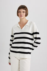 كنزة Defacto لون بيج فاتح