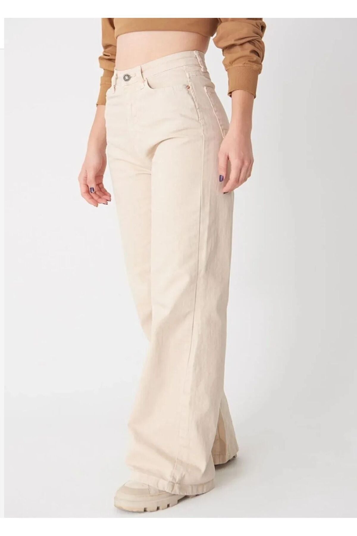 جينز LAMİRAMOOD لون بيج