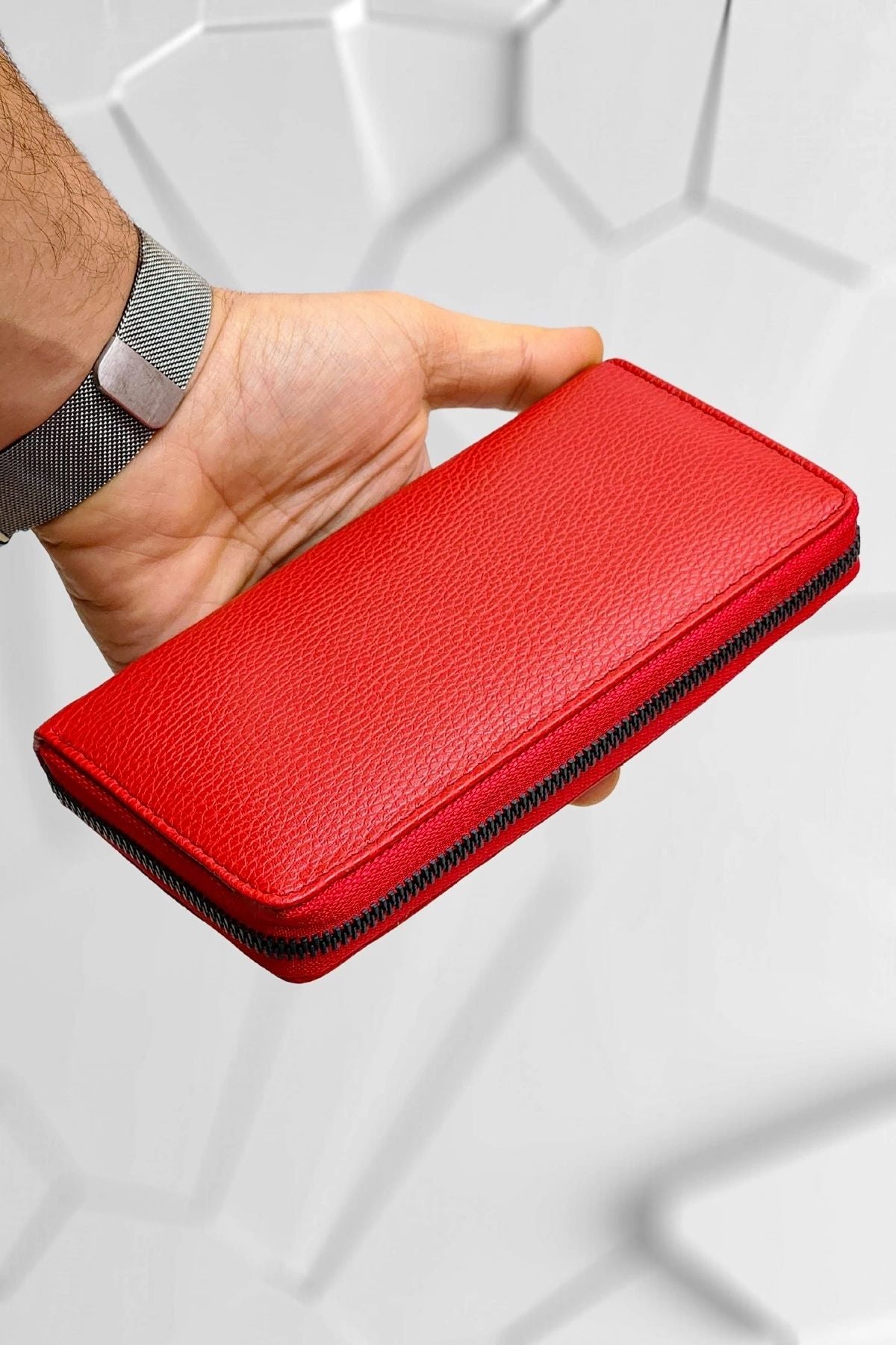 محفظة VANİLLA لون أحمر