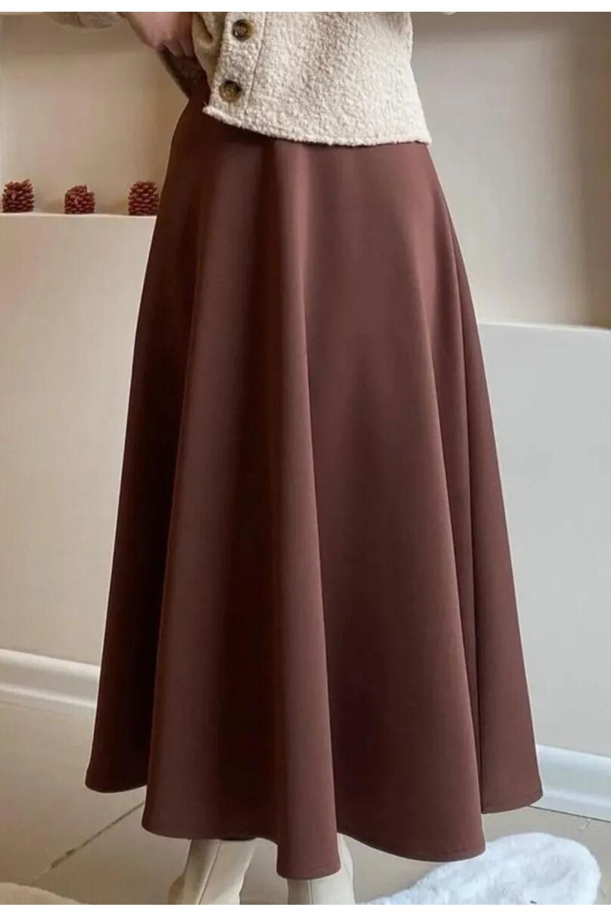 تنورة bessomoda لون بني