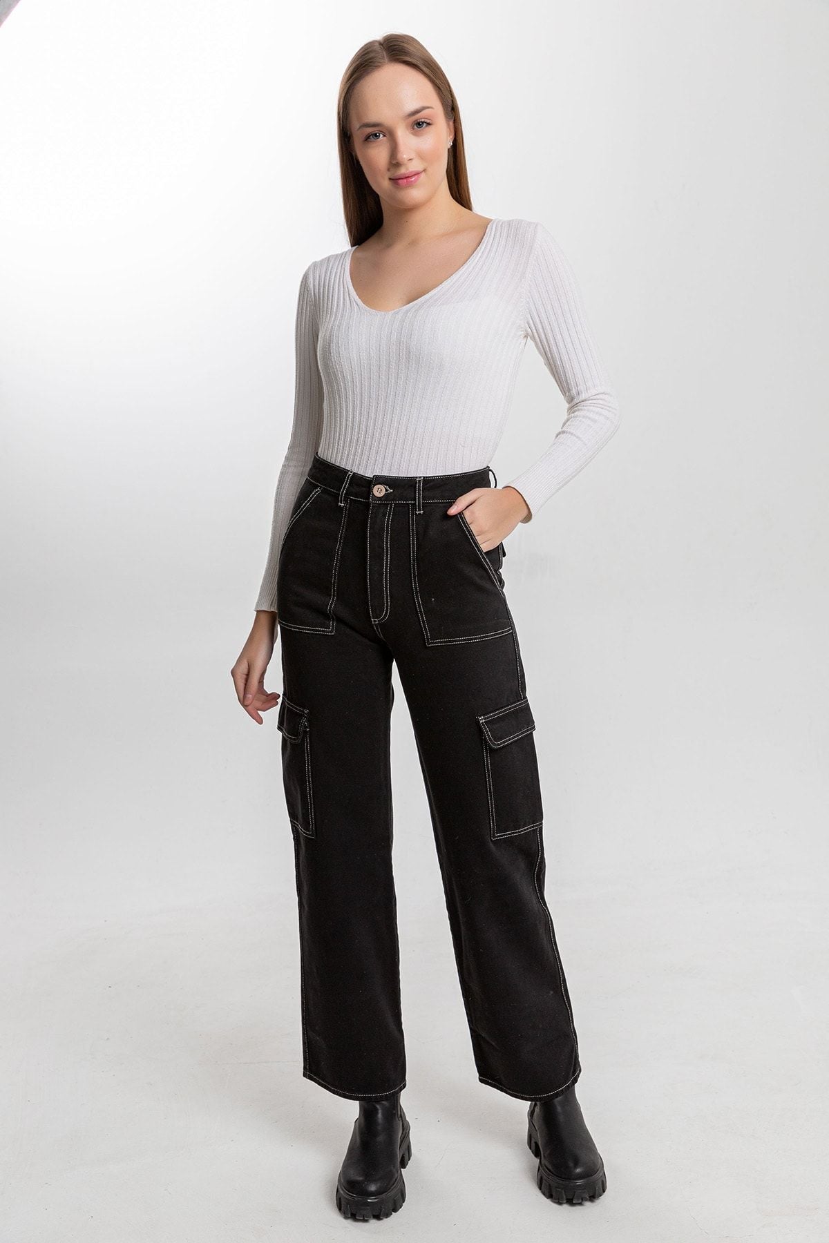 جينز Darkly Jeans لون أسود