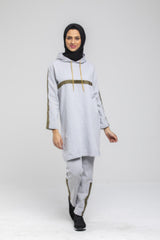طقم رياضي CNG MODA لون رمادي