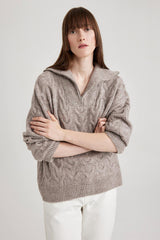 كنزة Defacto لون رمادي