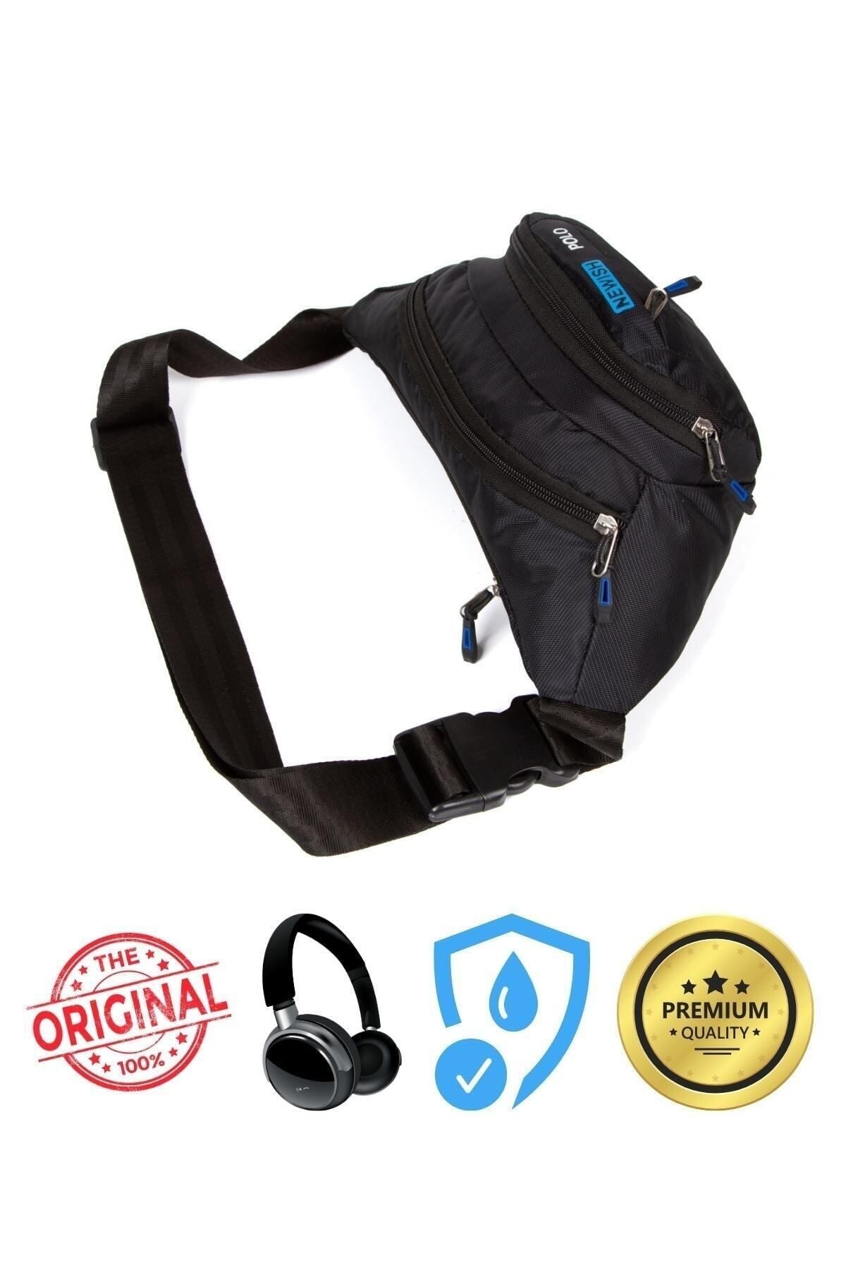 حقيبة خصر Newish Polo لون أسود