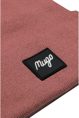 قبعة شتوية mugo لون زهري