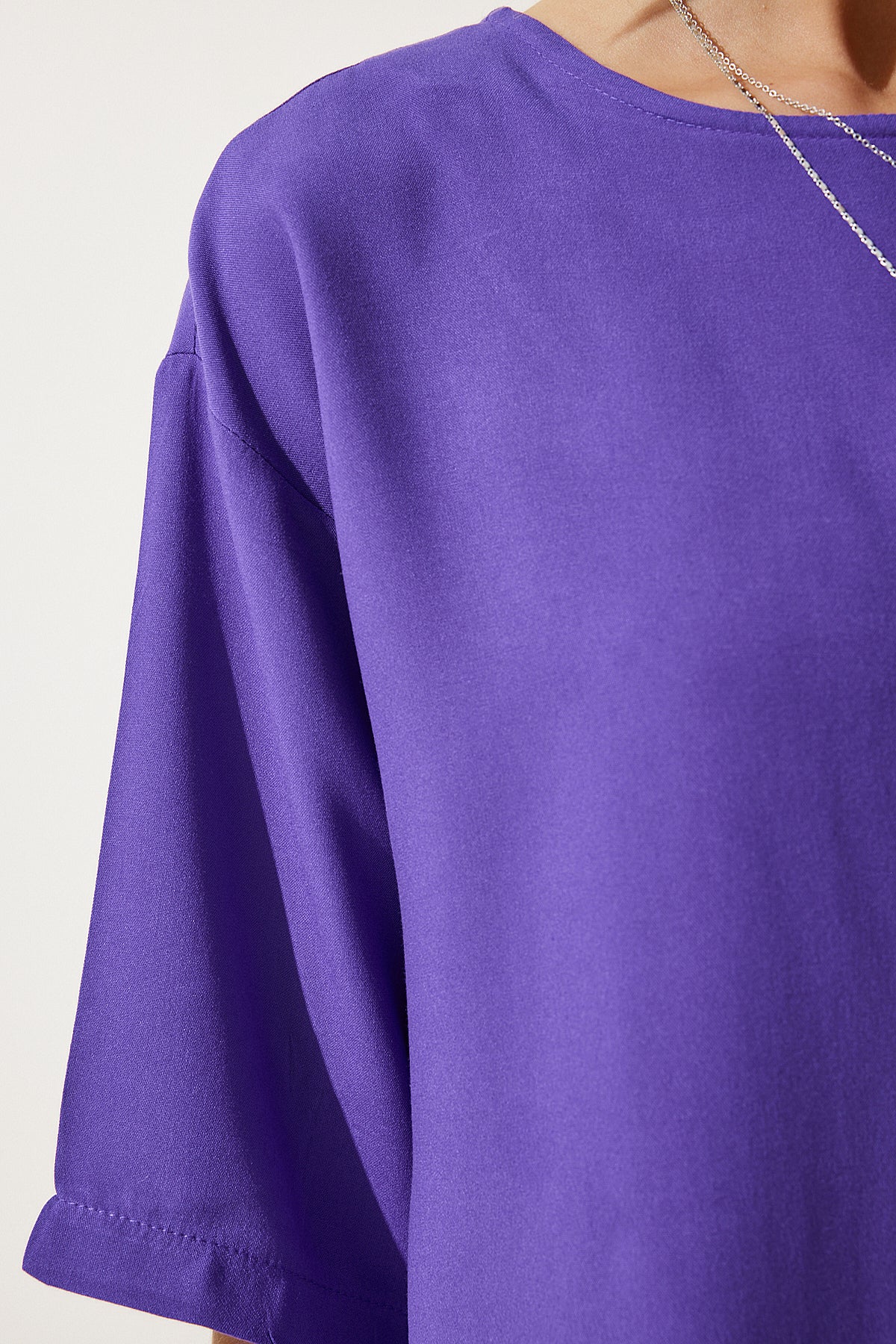 بلوزة Happiness İstanbul لون بنفسجي