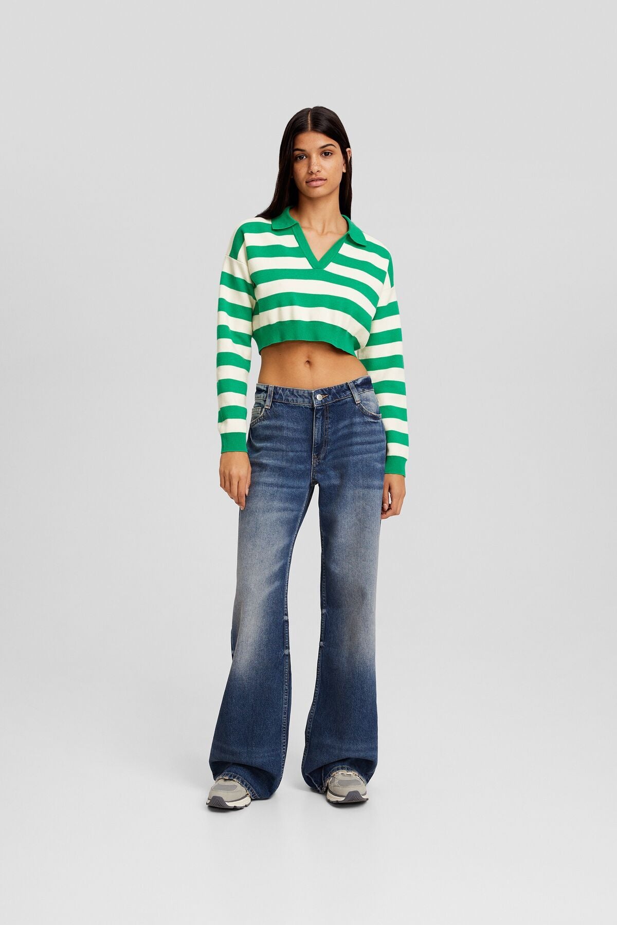 كنزة Bershka لون أخضر