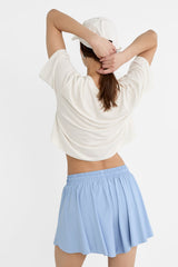 شورت Stradivarius لون أزرق غامق