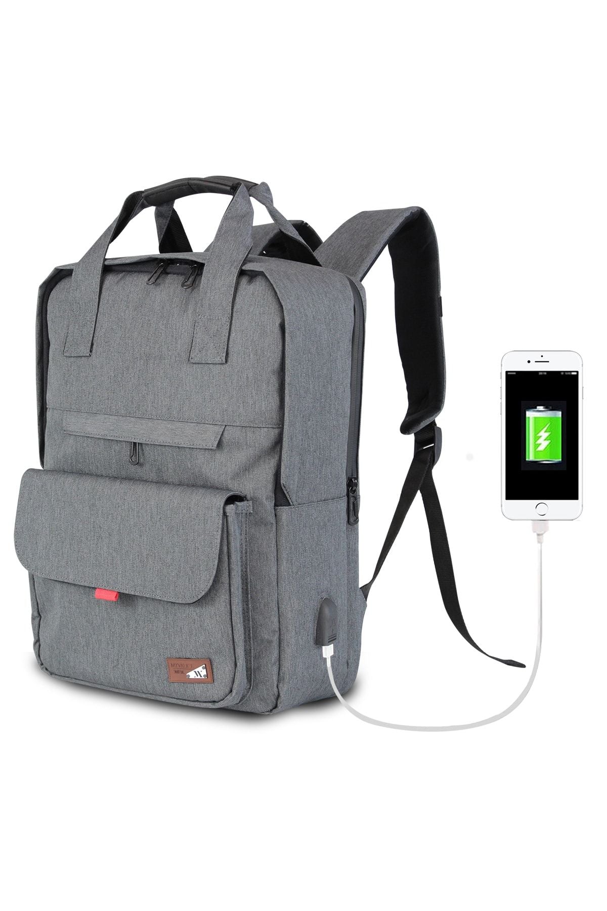 حقيبة كتف My Valice لون رمادي