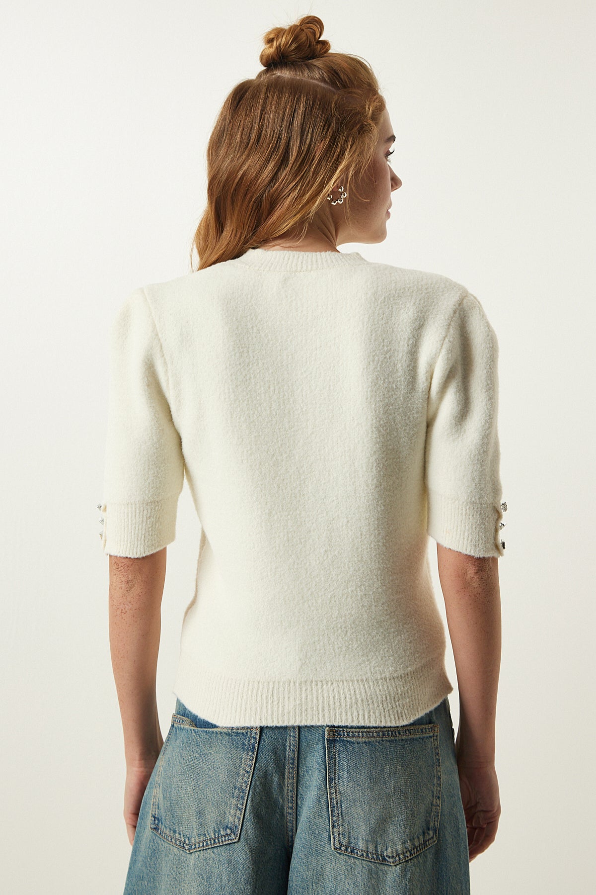 بلوزة Happiness İstanbul لون بيج