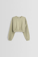 هودي Bershka لون كاكي