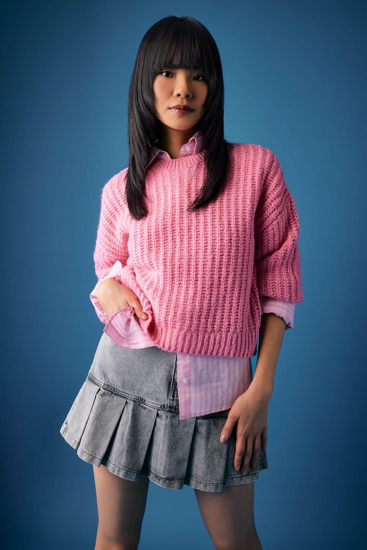 كنزة Defacto لون زهري